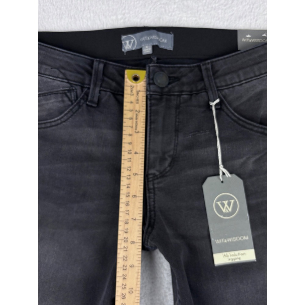 Wit &‎ Wisdom Ab'solution Jeans Slimming Panels Black Wash Size 4 NWT - Picture 7 of 14
